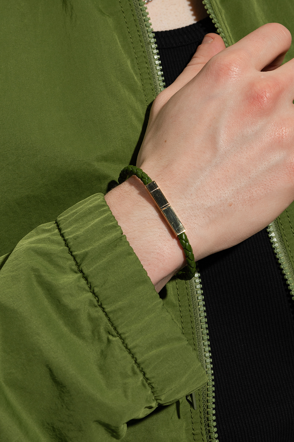 Bottega veneta mens leather bracelet sale